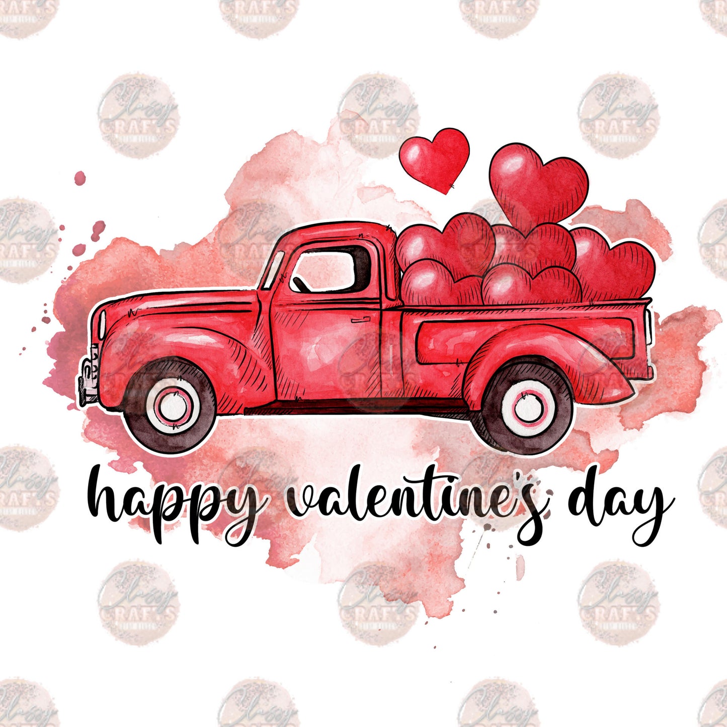 Happy Valentine Day Truck Transfer