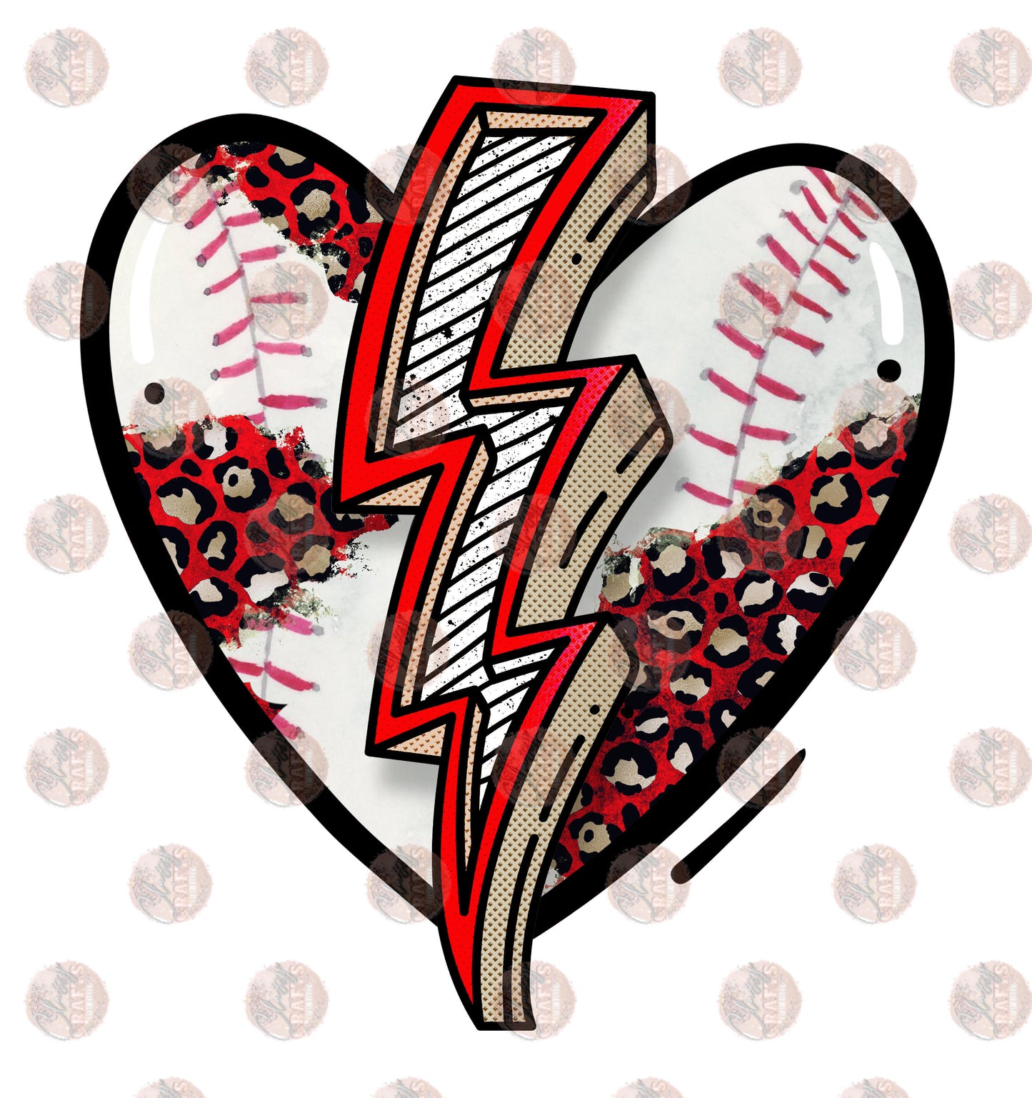 Heart Baseball Transfer