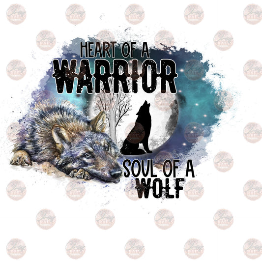 Heart of a Warrior- Sublimation Transfer