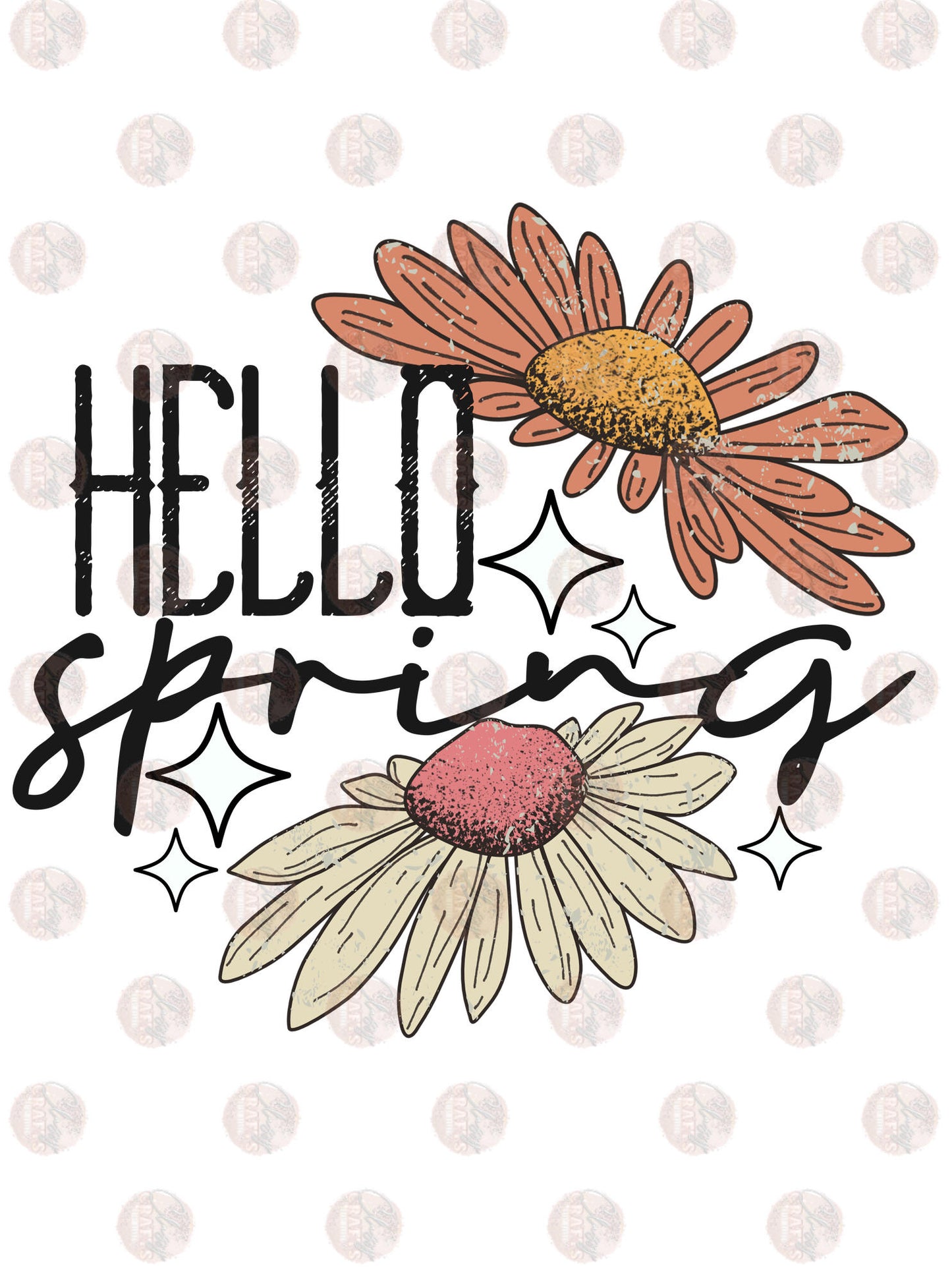 Hello Spring Daisy's - Sublimation Transfer