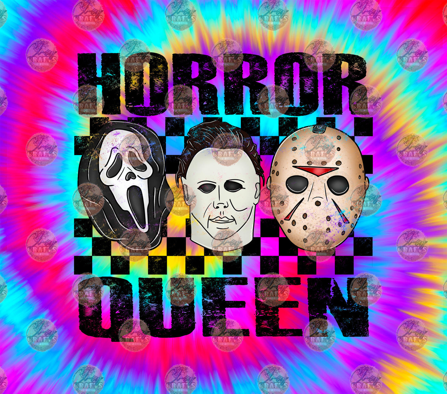 Horror Queen 1 Tumbler Wrap - Sublimation Transfer