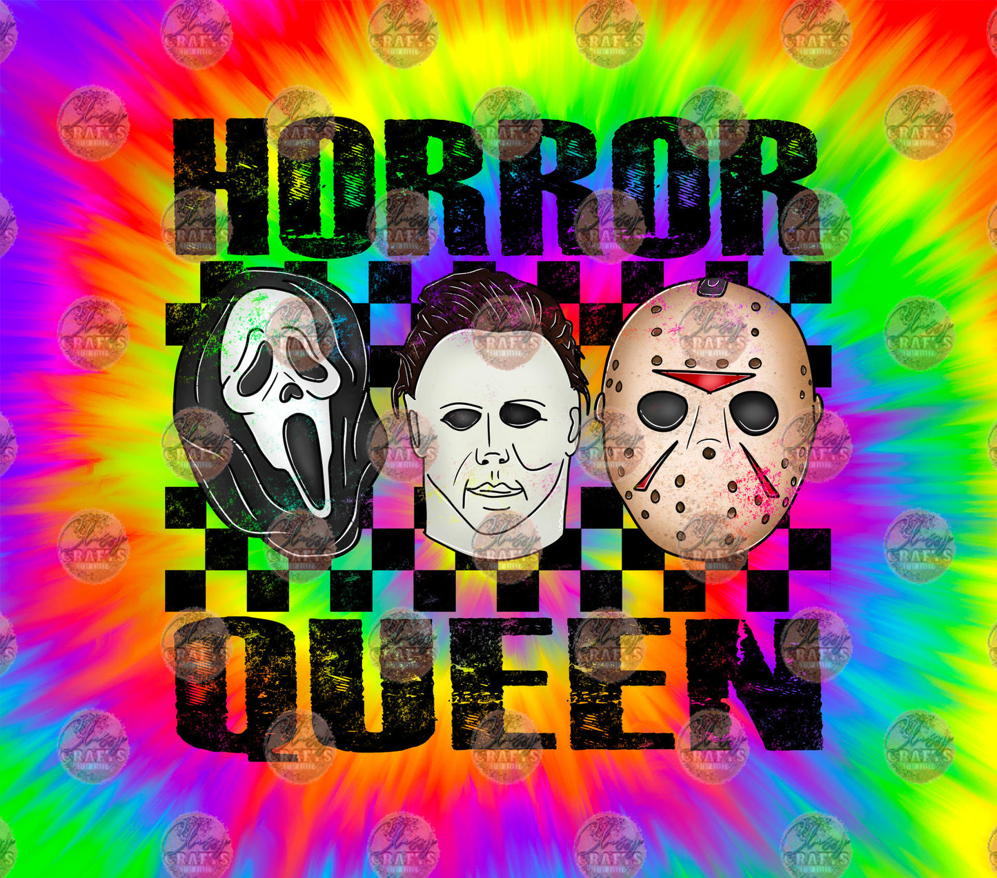 Horror Queen 2 Tumbler Wrap - Sublimation Transfer