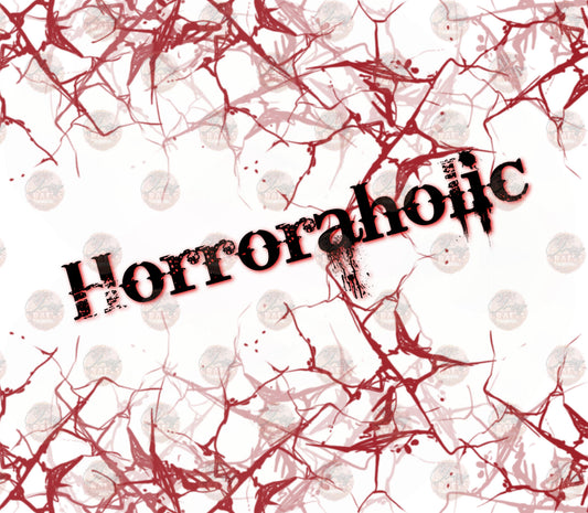 Horroraholic Tumbler Wrap - Sublimation Transfer