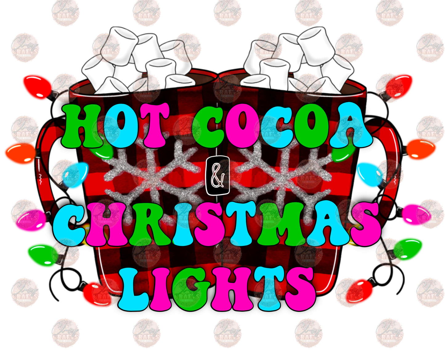 Hot Cocoa & Christmas Lights Transfer