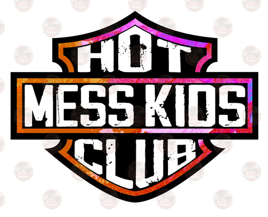 Hot Mess Kids /Orange Purple -Sublimation Transfer