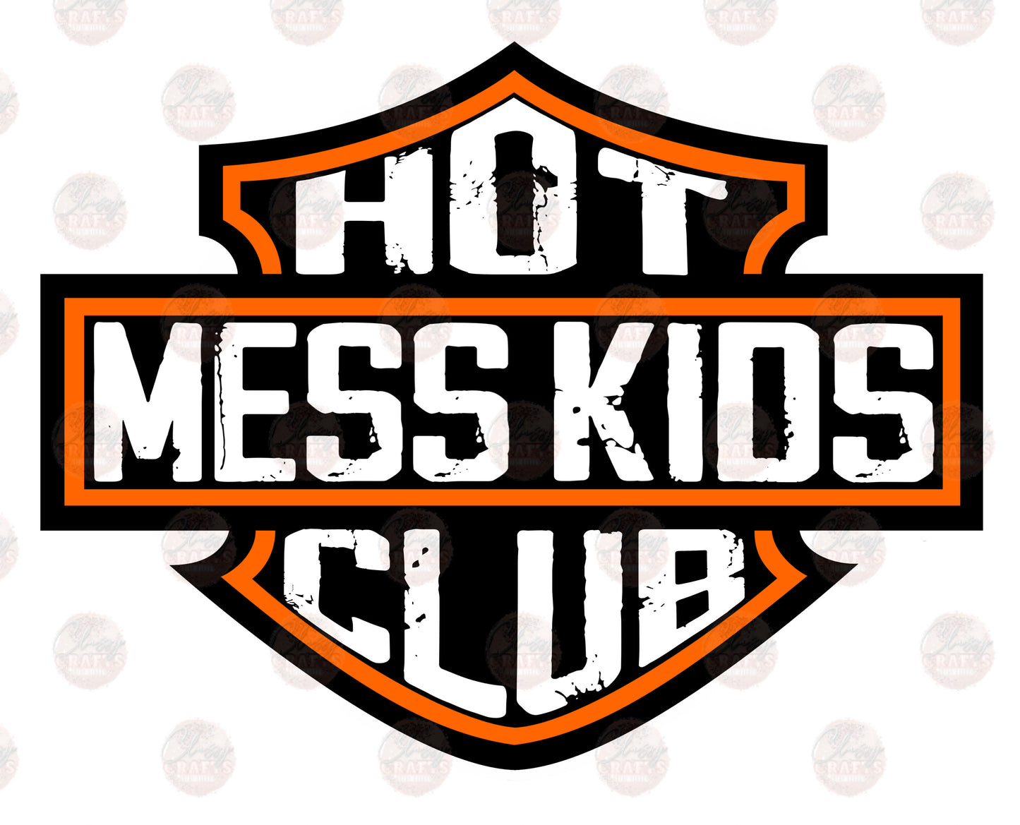Hot Mess Kids /Orange - Sublimation Transfer