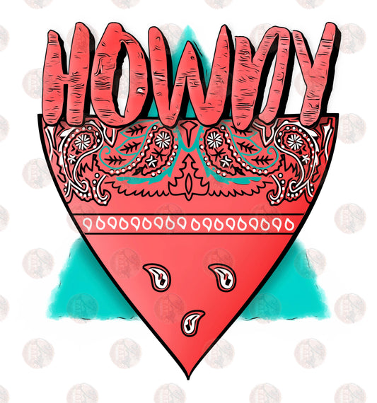 Howdy -Sublimation Transfer