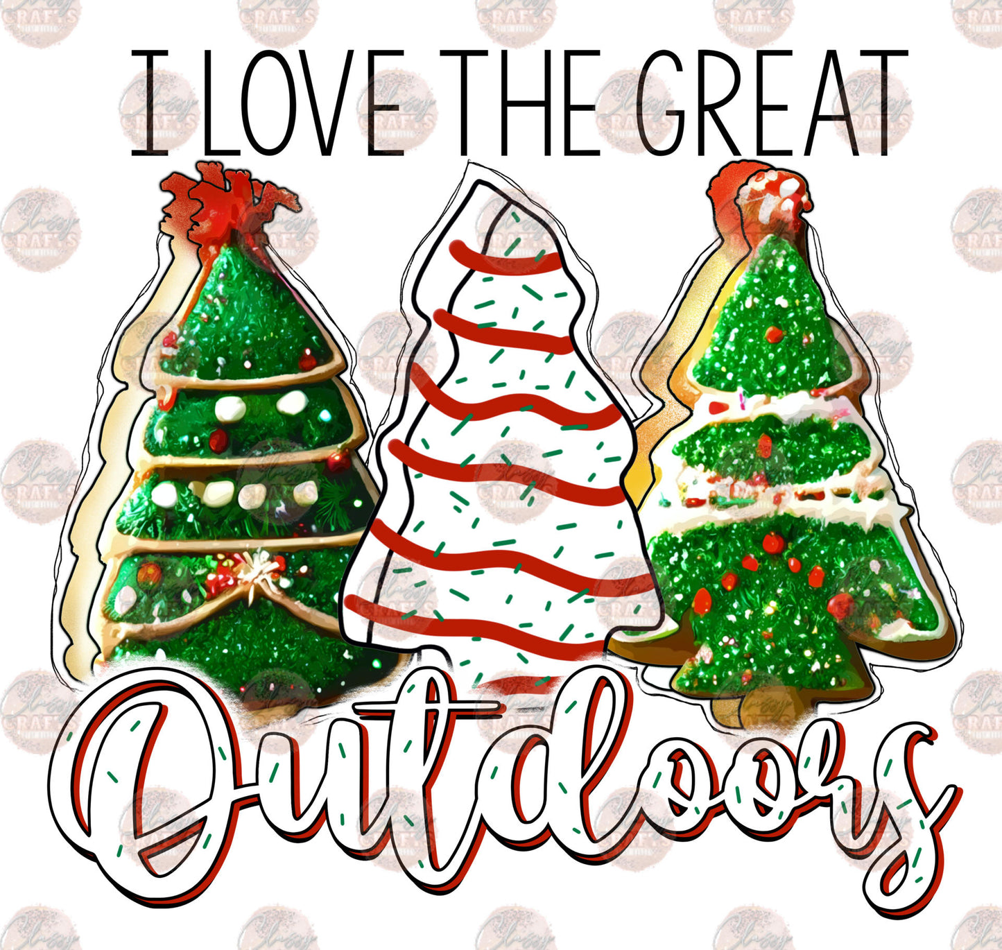 I Love The Great Outdoors - Sublimation Transfer