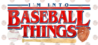 I'm Into Baseball Things 6 Transfer