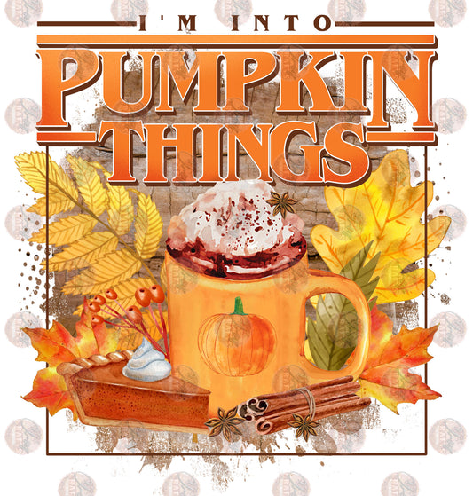 I'm Into Pumpkin Things 3- Sublimation Transfer