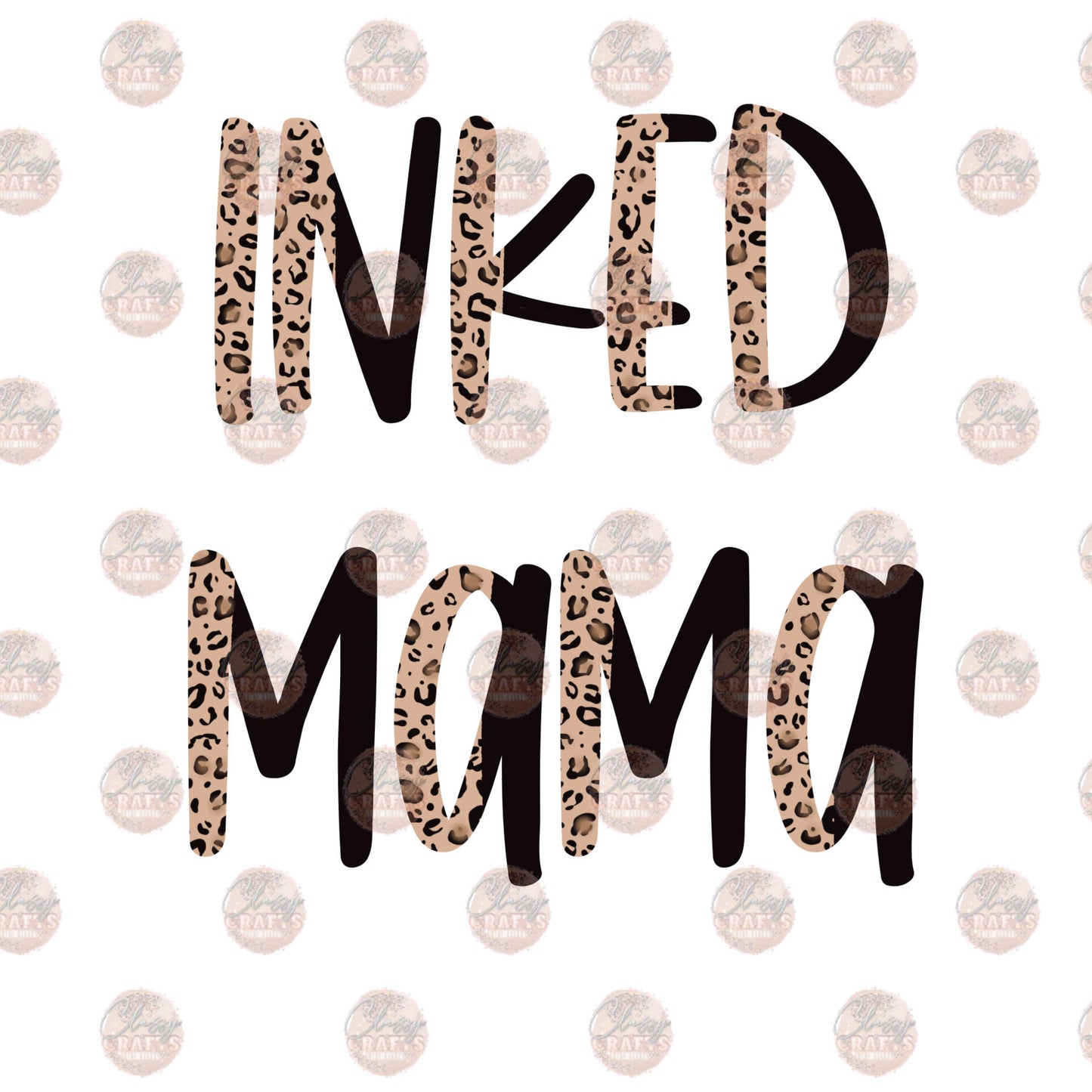 Inked Mama With Leopard Transfer