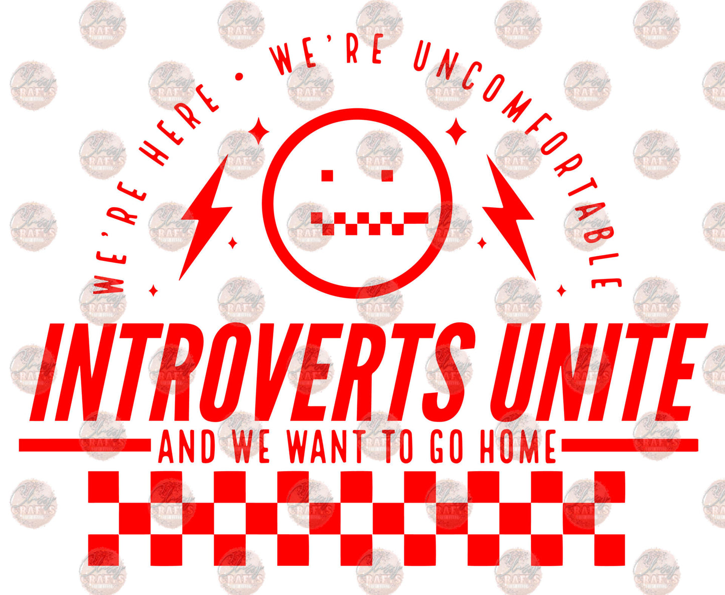 Introverts Unite 2 - Sublimation Transfer