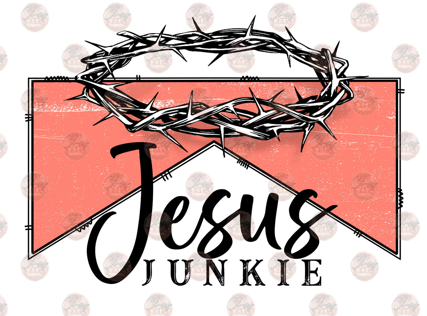 Jesus Junkie Coral Transfer