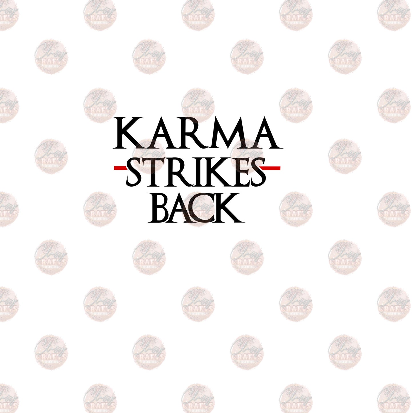 Karma Strikes Matching Pocket - Sublimation Transfer