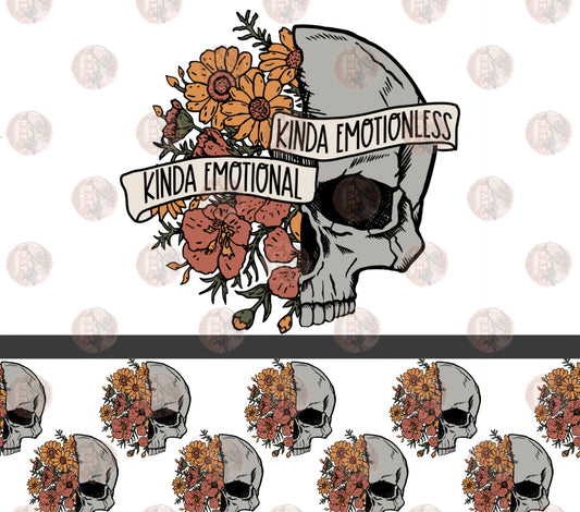 Kinda Emotional Tumbler Wrap- Sublimation Transfer