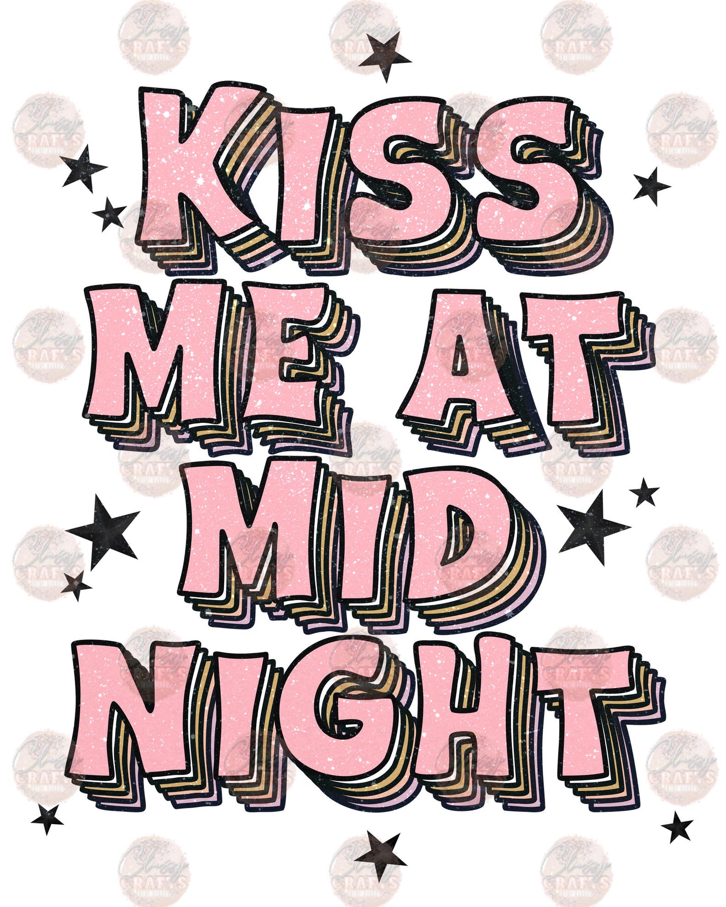 Kiss Me At Midnight 1 - Sublimation Transfer