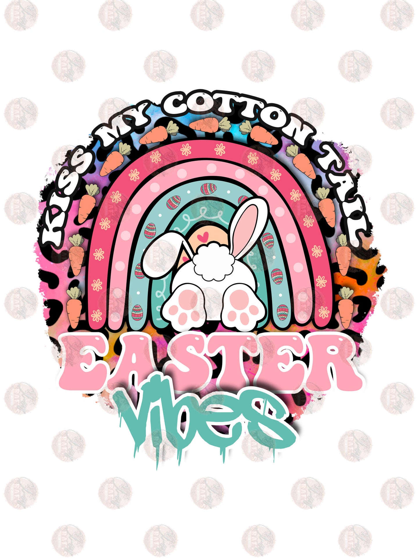 Kiss My Cotton Tail Easter Vibes Transfer