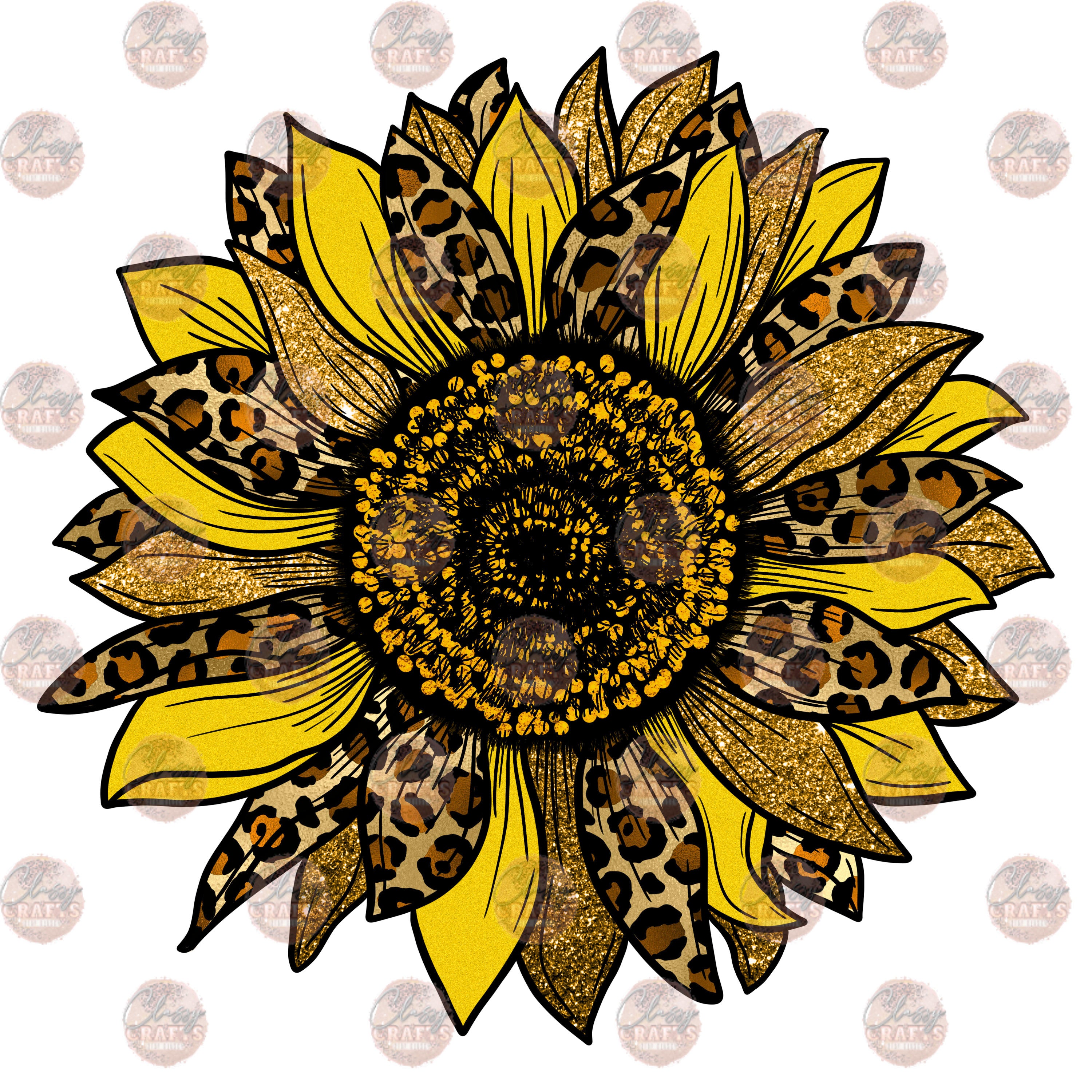 Leopard Sunflower -Sublimation Transfer – Classy Crafts