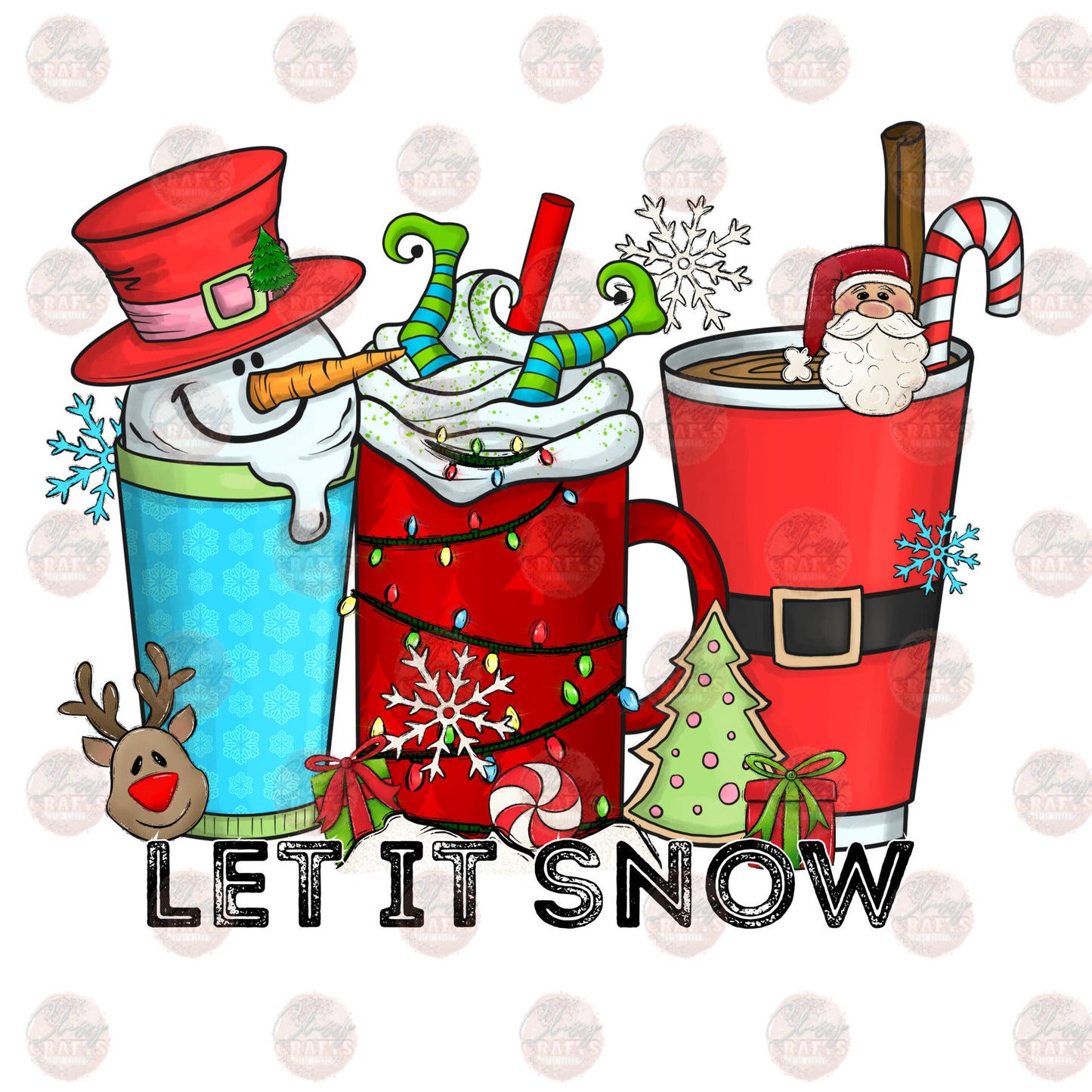 Let It Snow Red Transfer