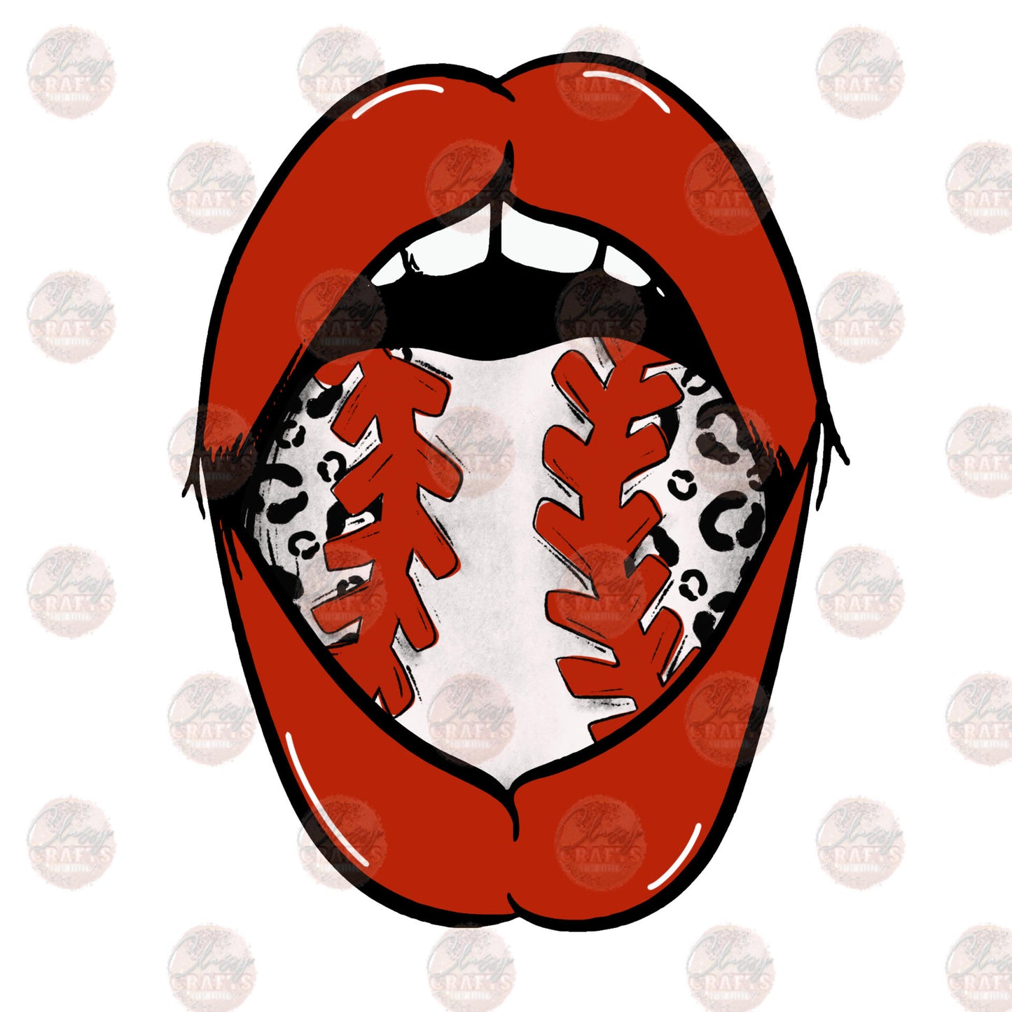 Lips- Baseball 4 Transfer