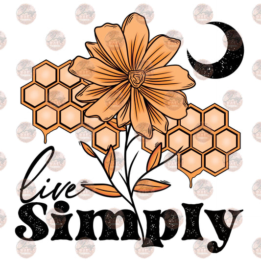 Live Simply - Sublimation Transfer