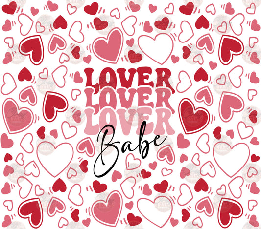 Lover Babe Tumbler Wrap - Sublimation Transfer