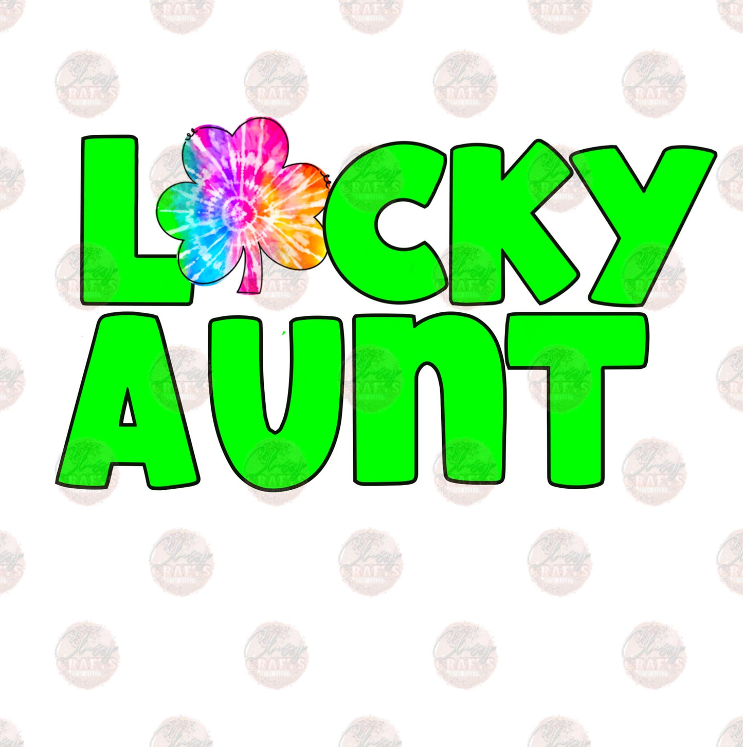 Lucky Aunt Tue Dye Transfer