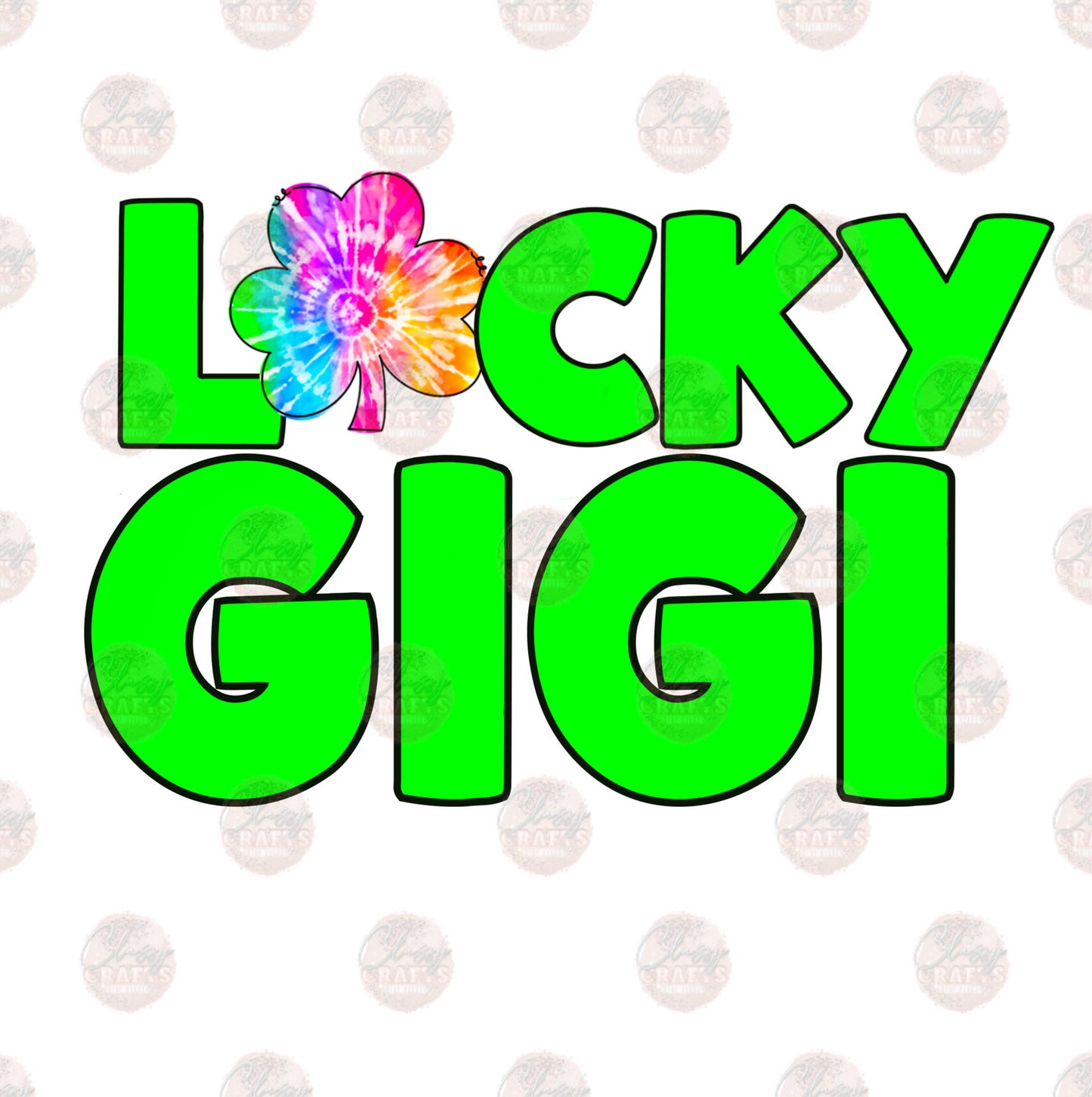Lucky Gigi Tie Dye Transfer
