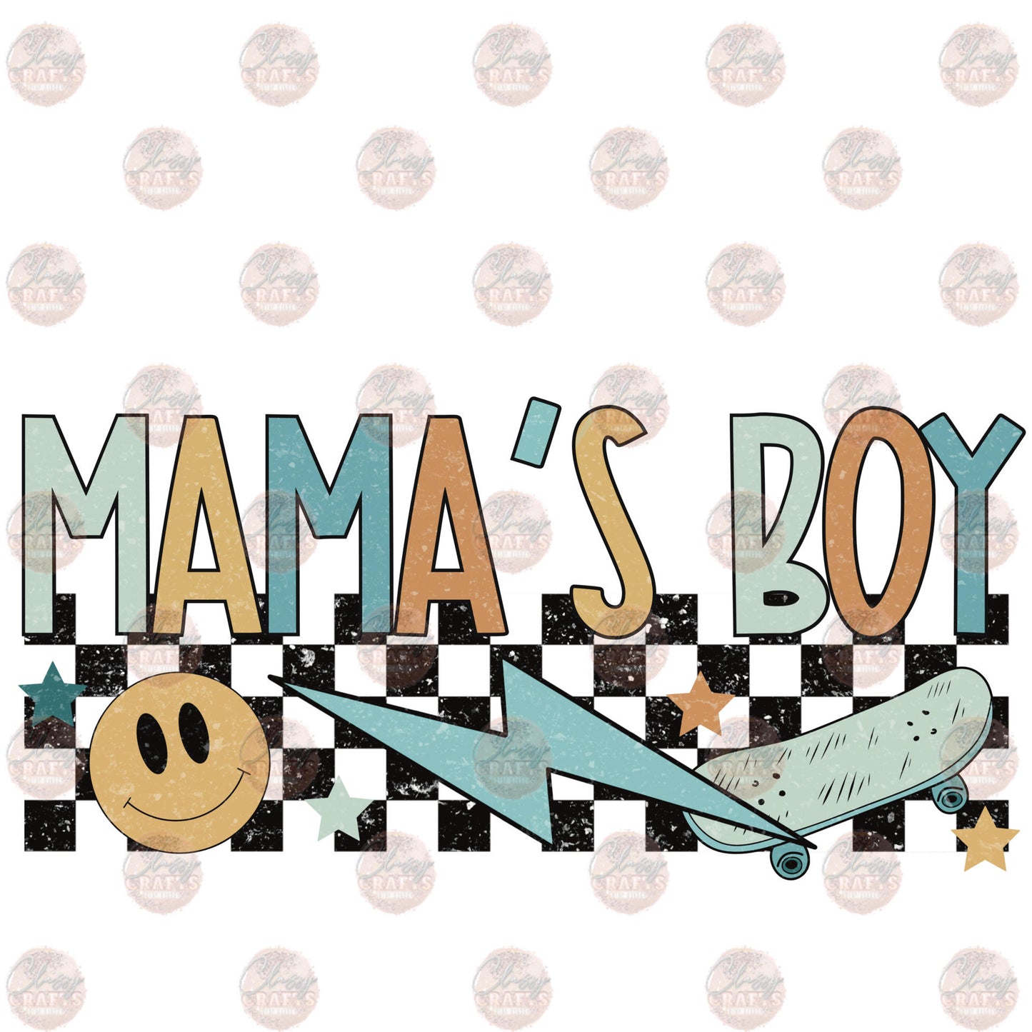 Mama Boy Retro Transfer