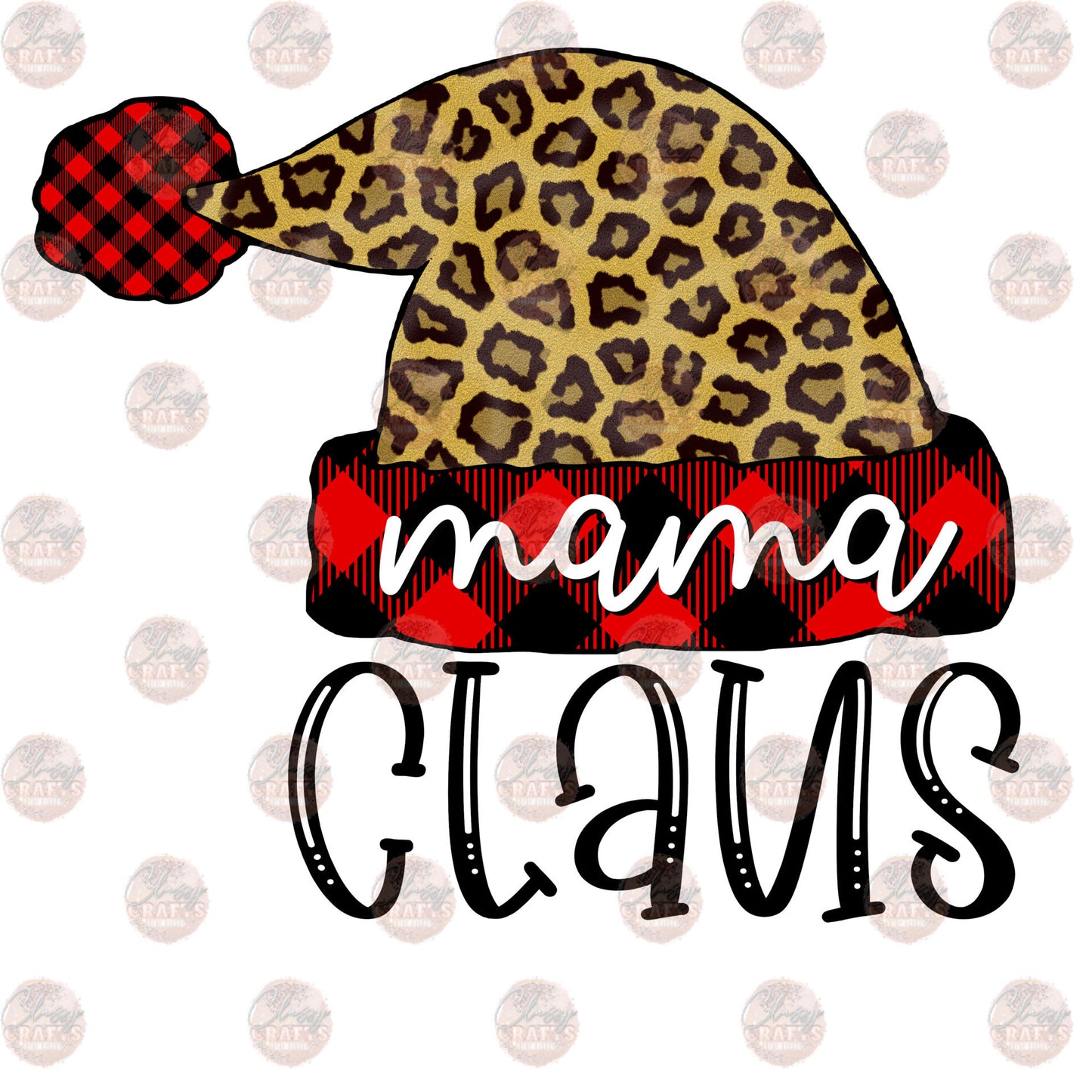 Mama Claus Hat Transfer