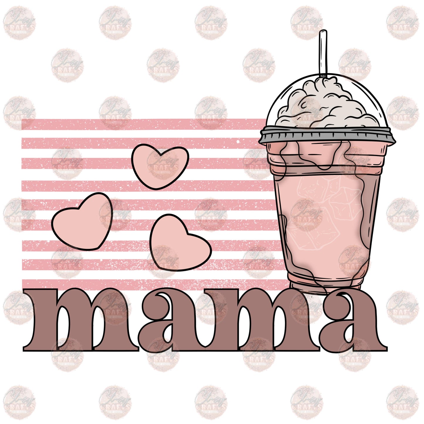 Mama Heart Frappe Transfer