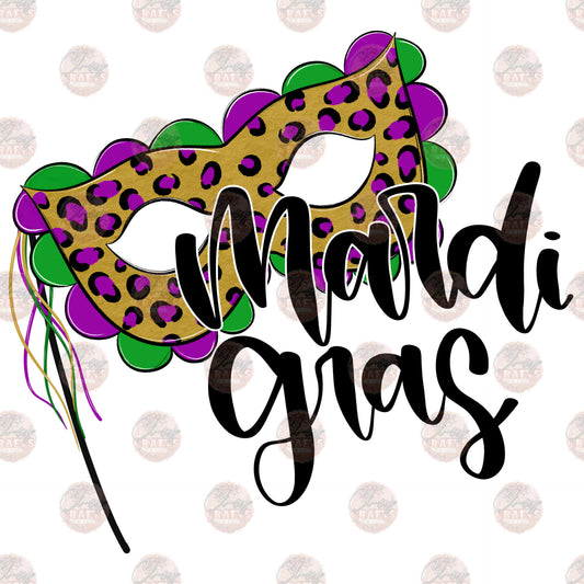 Mardi Gras Mask - Sublimation Transfer