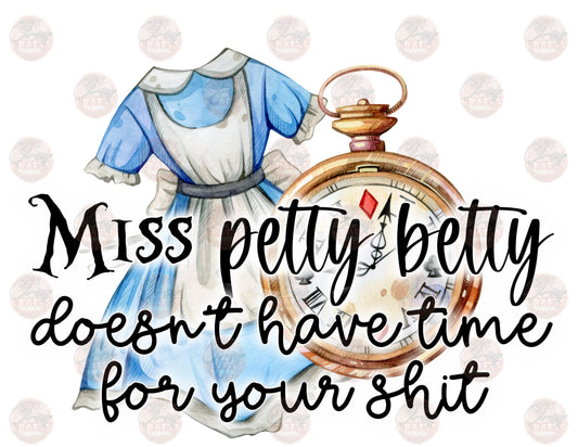 Miss Petty Betty- Sublimation Transfer