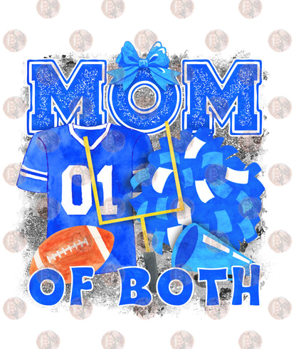 Mom Of Both with Background Blue Transfer
