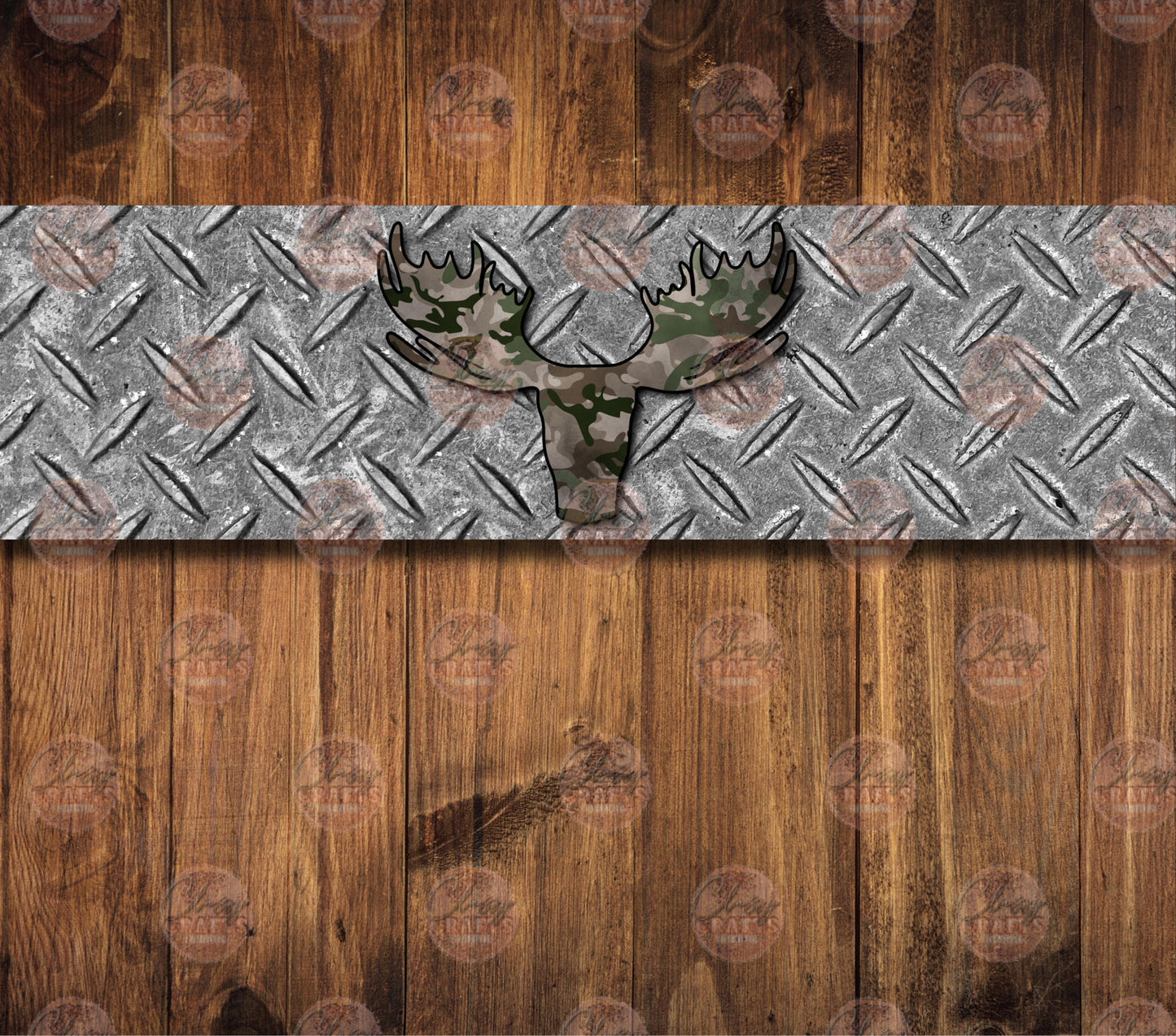 Moose Hunting Tumbler Wrap - Sublimation Transfer