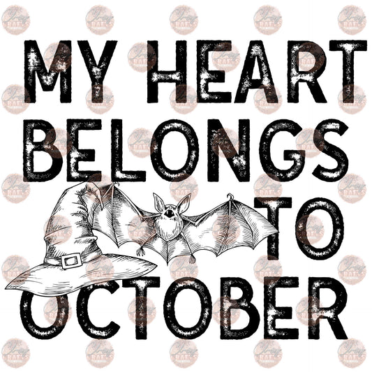 My Heart Belongs To October - Sublimation Transfer