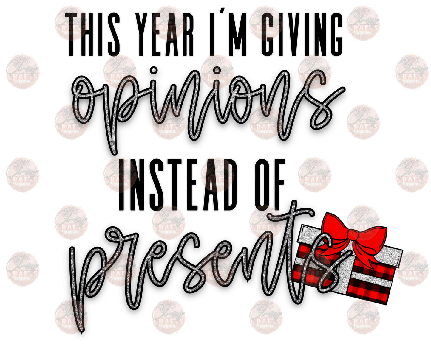 Opinions Instead Of Presents Transfer