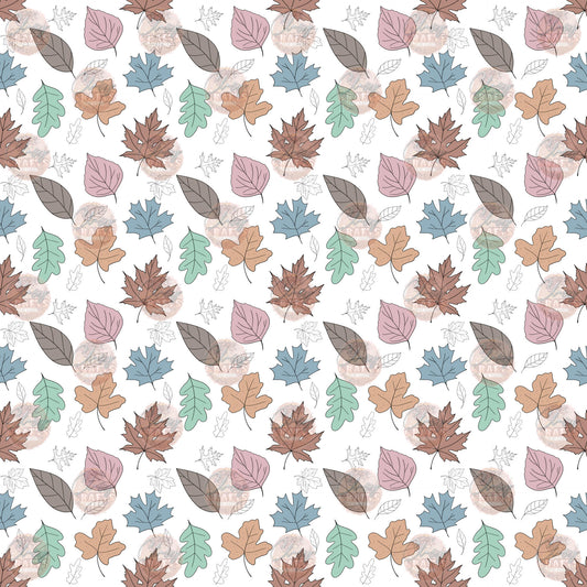 Pastel Leaves 2 Seamless- Sublimation Transfer