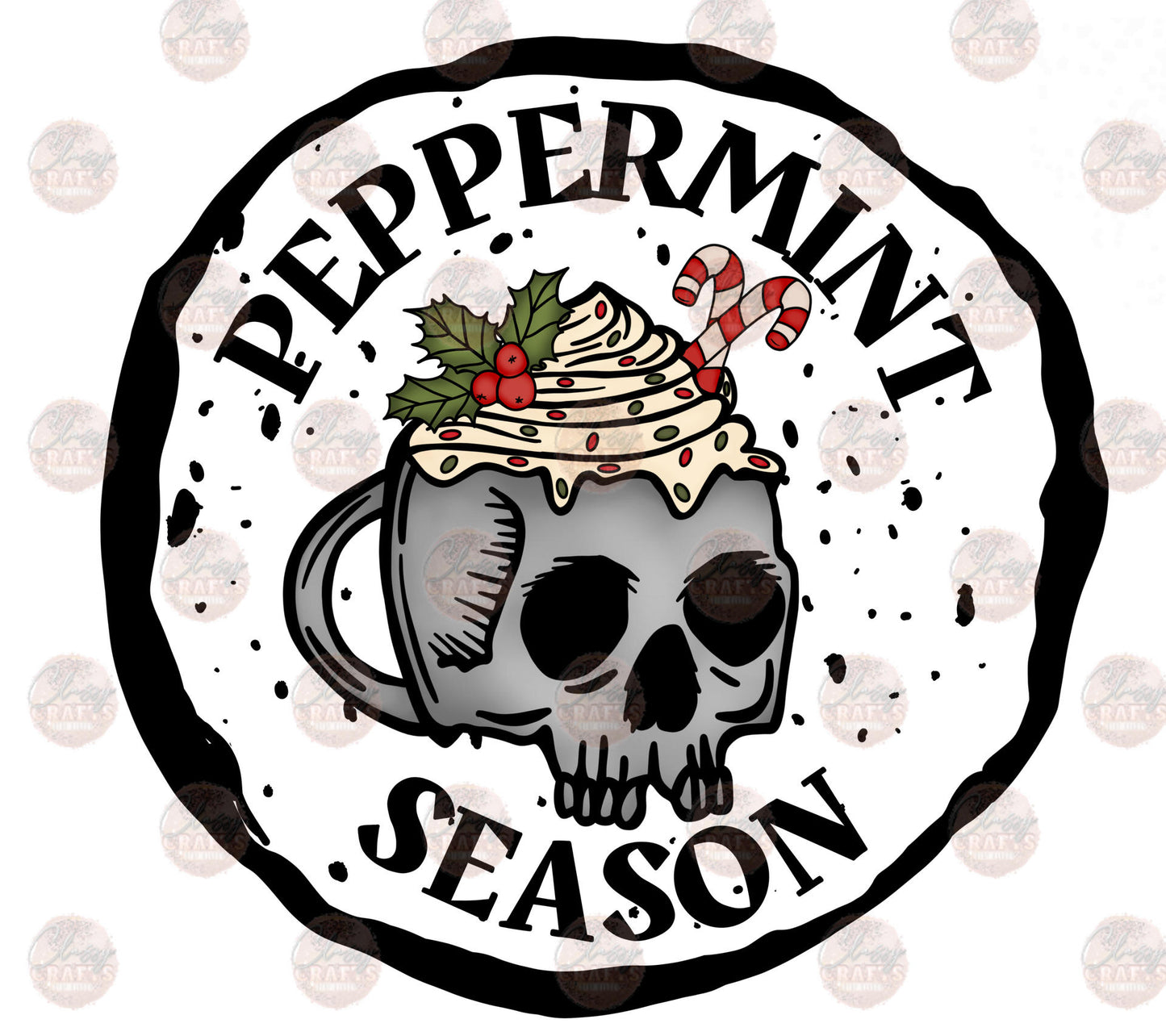 Peppermint Season FC -Sublimation Transfer
