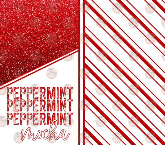 Peppermint Tumbler Wrap - Sublimation Transfer