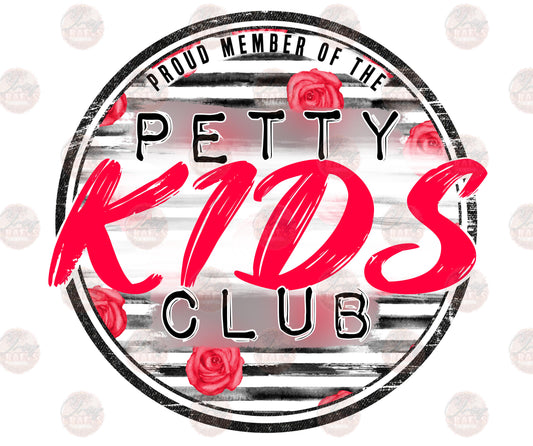Petty Kid Circle /Red -Sublimation Transfer