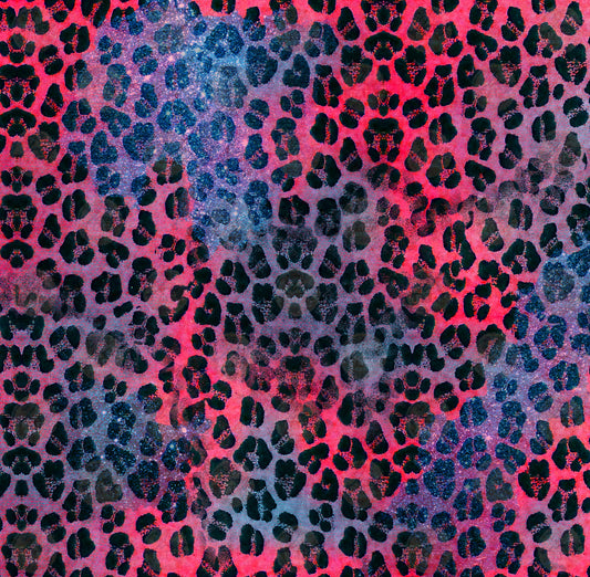 Pink Blue Leopard Sleeve - Sublimation Transfer
