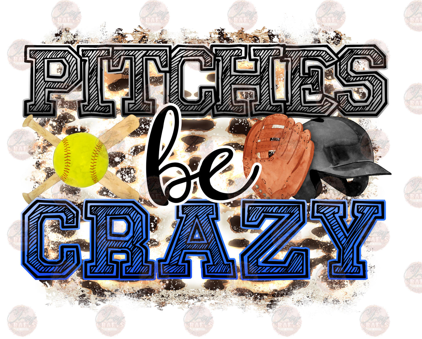 Pitches Be Crazy Softball 2 Transfer