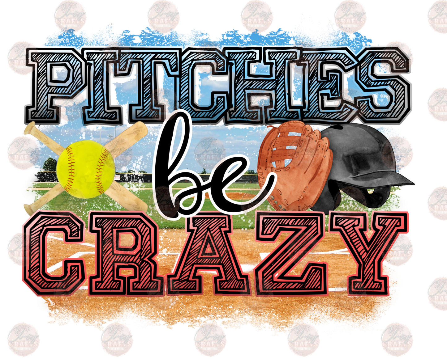 Pitches Be Crazy Softball 4 Transfer