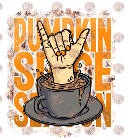 Pumpkin Spice Season Hang Loose - Sublimation Transfer