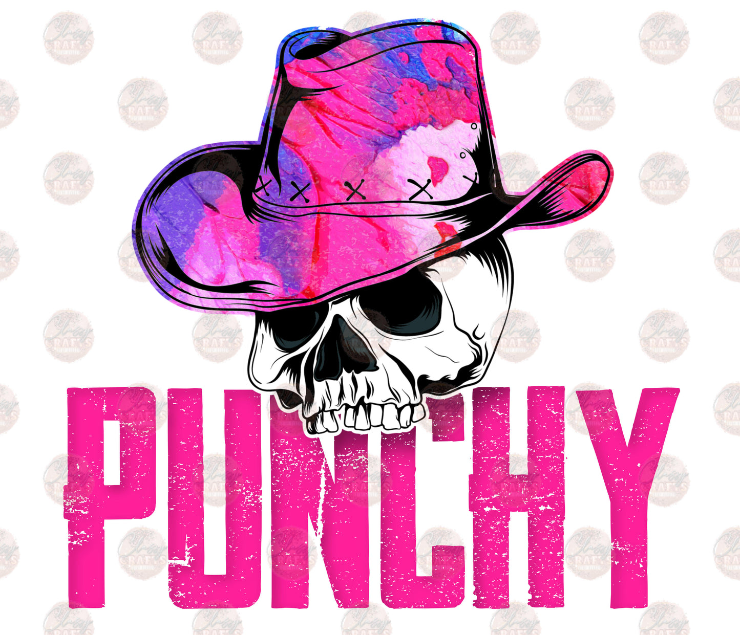 Punchy Skull -Sublimation Transfer