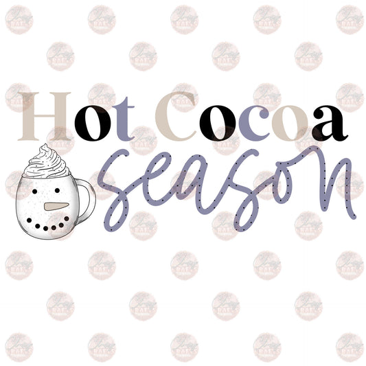 Purple & Taupe Hot Cocoa Season - Sublimation Transfer