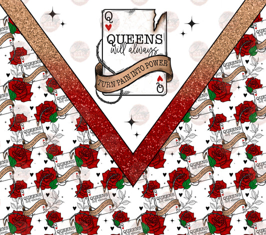 Queens 2 Tumbler Wrap- Sublimation Transfer