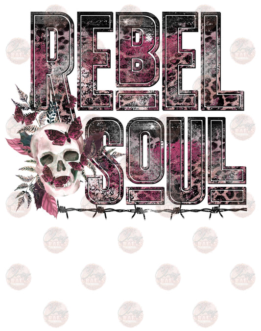 Rebel Soul Pink -Sublimation Transfer
