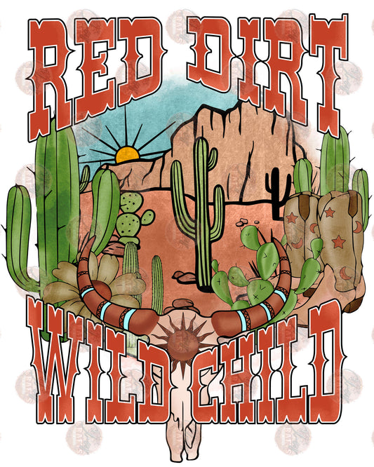 Red Dirt Wild Child - Sublimation Transfer